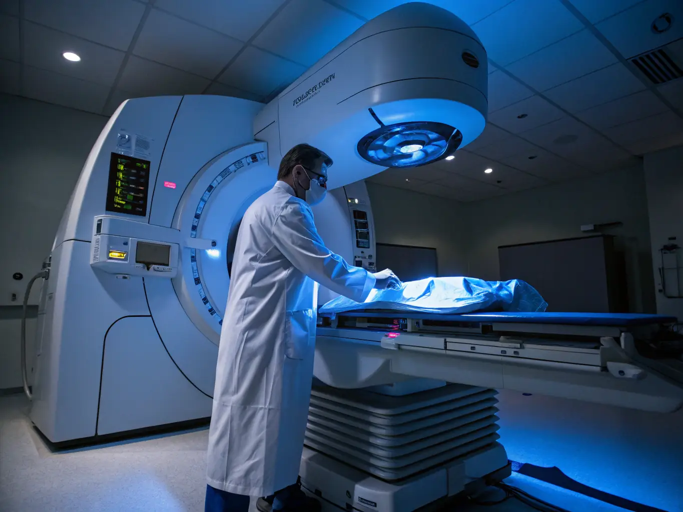 A healthcare professional confidently using advanced medical equipment, showcasing the practical skills gained through Atlas Medical Academy's certificate programs.